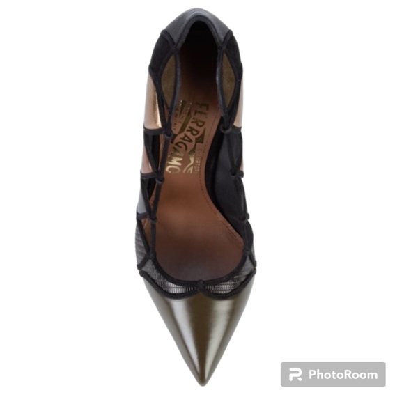 Salvatore Ferragamo Felisia Iguana Stilettos Sz6, Brand New - Picture 10 of 11